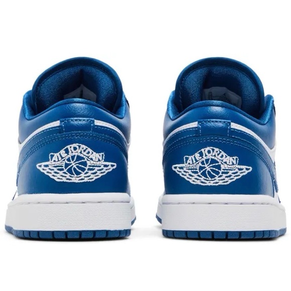 Nike Women's Air Jordan 1 Low 'Marina Blue' Sneakers - Picture 2 of 3